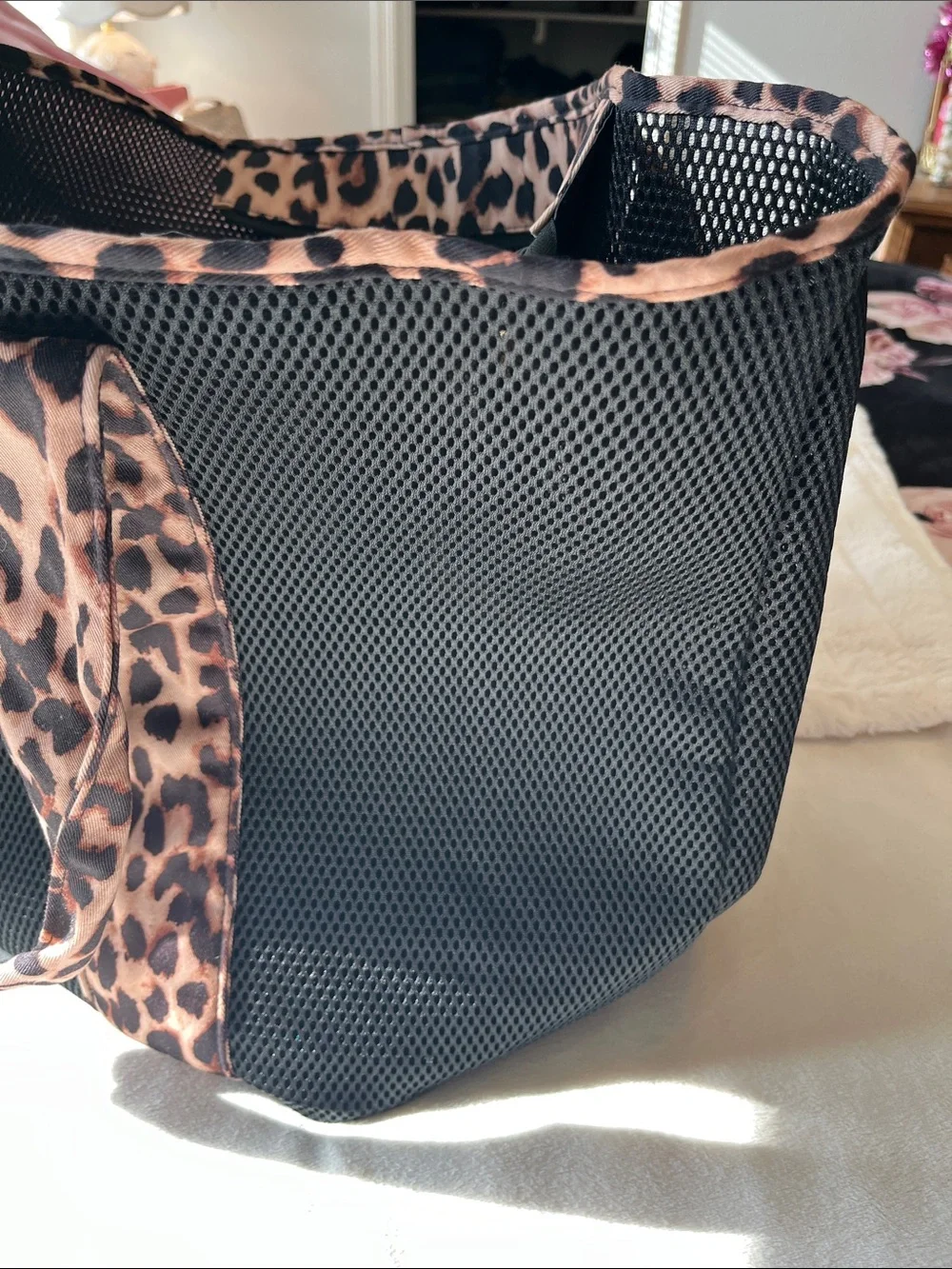 Victoria’s Secret beach bag- mesh/leopard print